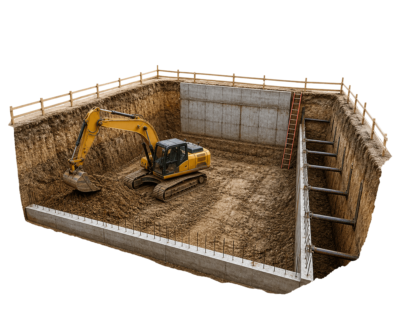 Basement Excavation illustration