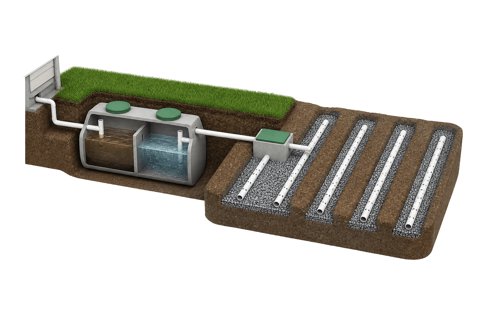 Septic System Installation illustration