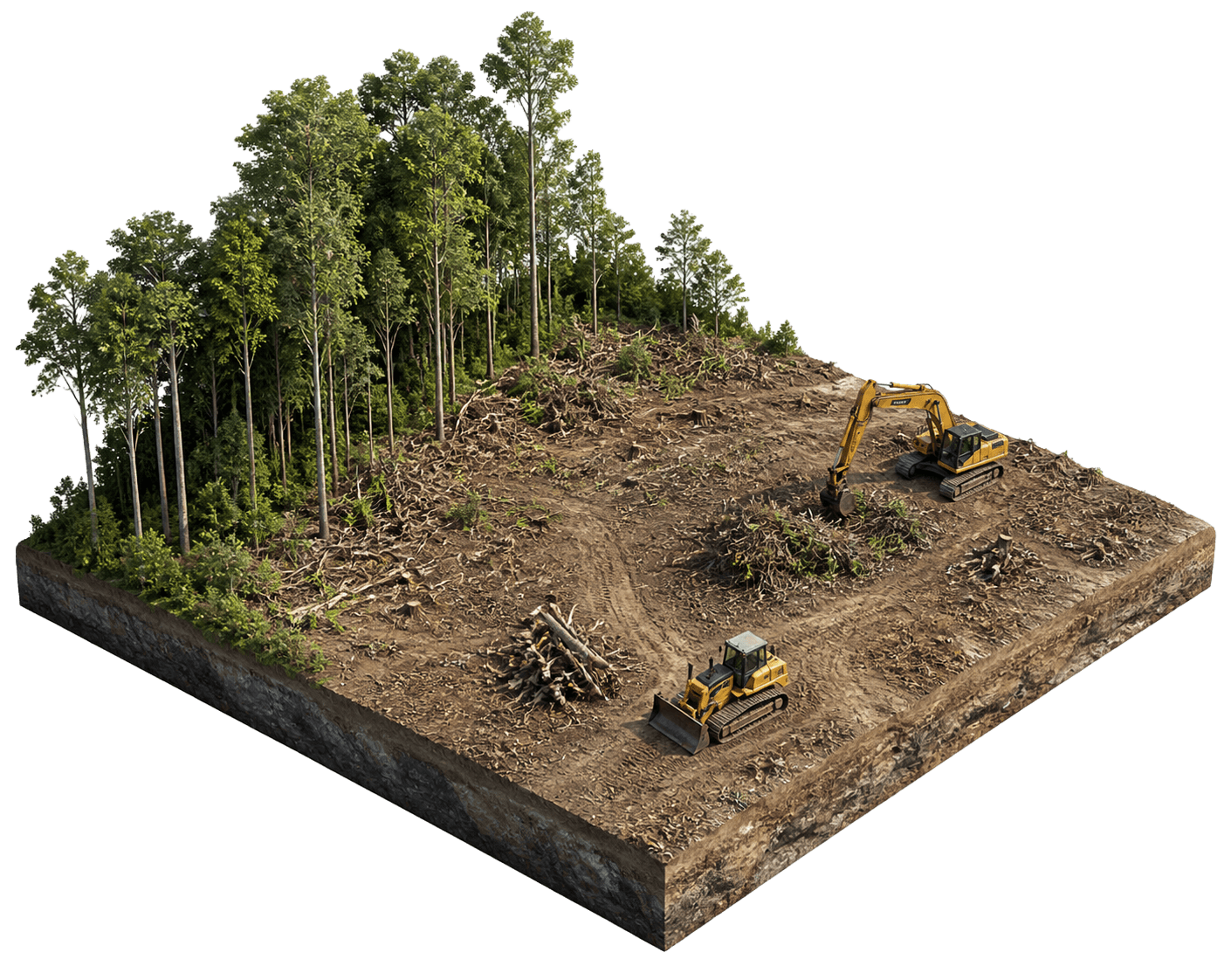 Tree and Land Clearing illustration